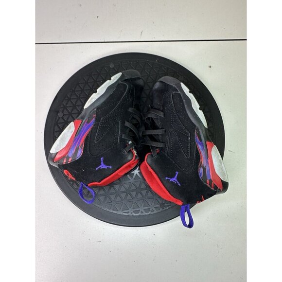 Jordan 7 Retro Raptors Toddler Jumpman MVP Black Shoes DZ5576-006 Size 10c - Picture 8 of 10